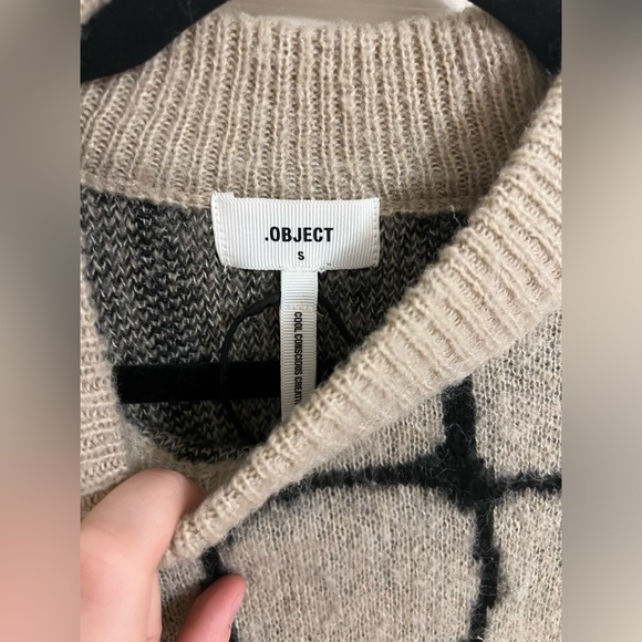 Object Sweater with all-over pattern model 'Melanie' in beige - Picture 6 of 7